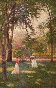Paxton, William McGregor The Croquet Players Spain oil painting artist